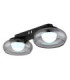 Carlene Twin Integrated LED Shade Cluster Ceiling Light Matt Black 3000-4200-6000K-7