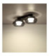 Carlene Twin Integrated LED Shade Cluster Ceiling Light Matt Black 3000-4200-6000K-8