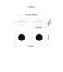 Carlene Twin Integrated LED Shade Cluster Ceiling Light Matt Black 3000-4200-6000K-10