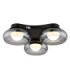 Carlene Tripple Integrated LED Shade Cluster Ceiling Light Matt Black 3000-4200-6000K-1