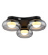 Carlene Tripple Integrated LED Shade Cluster Ceiling Light Matt Black 3000-4200-6000K-5