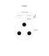 Carlene Tripple Integrated LED Shade Cluster Ceiling Light Matt Black 3000-4200-6000K-9