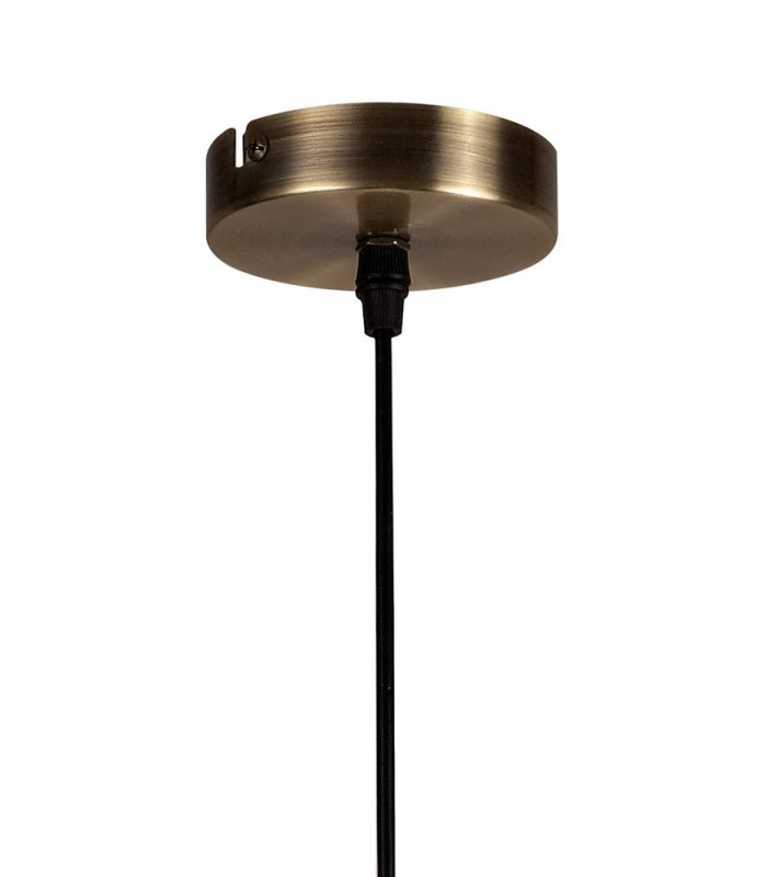 Medium Caged Ceiling Pendant, 1 x E27, Antique Brass - 4