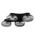 Carlene Quad Integrated LED Shade Cluster Ceiling Light Matt Black 3000-4200-6000K-2