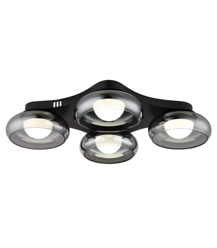 Carlene Quad Integrated LED Shade Cluster Ceiling Light Matt Black 3000-4200-6000K-3