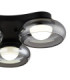 Carlene Quad Integrated LED Shade Cluster Ceiling Light Matt Black 3000-4200-6000K-4