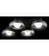 Carlene Quad Integrated LED Shade Cluster Ceiling Light Matt Black 3000-4200-6000K-5