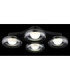 Carlene Quad Integrated LED Shade Cluster Ceiling Light Matt Black 3000-4200-6000K-6