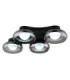 Carlene Quad Integrated LED Shade Cluster Ceiling Light Matt Black 3000-4200-6000K-8