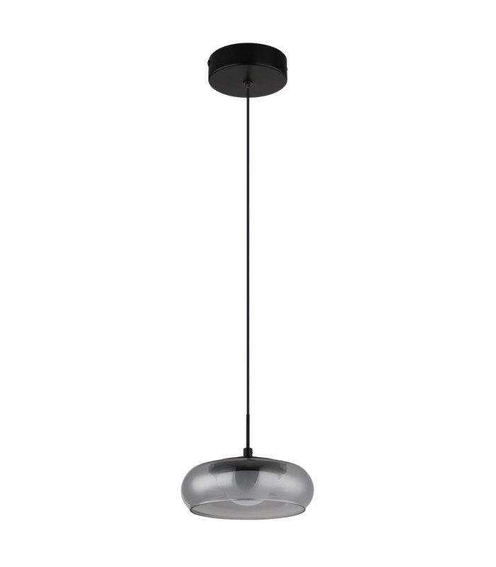 Carlene Integrated LED Dome Pendant Ceiling Light Matt Black 3000-4200-6000K-2