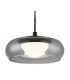 Carlene Integrated LED Dome Pendant Ceiling Light Matt Black 3000-4200-6000K-3