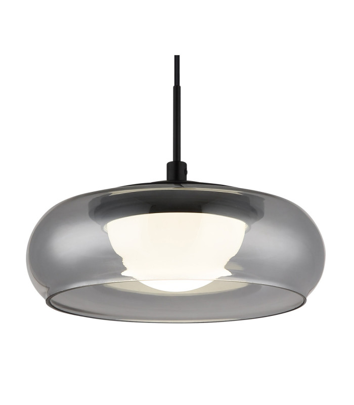 Carlene Integrated LED Dome Pendant Ceiling Light Matt Black 3000-4200-6000K-3
