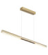 Cody Integrated LED Bar Pendant Ceiling Light Matt Gold Colours 3000K-1