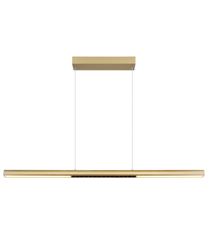 Cody Integrated LED Bar Pendant Ceiling Light Matt Gold Colours 3000K-3