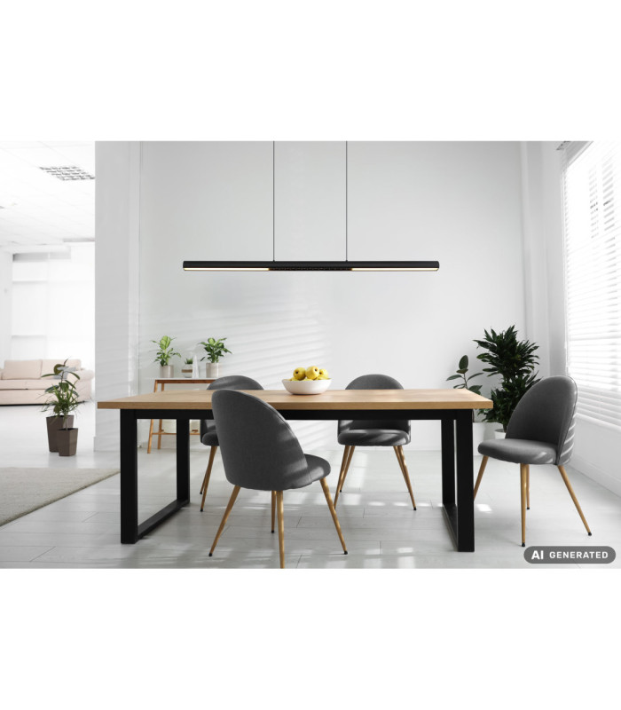 Cody Integrated LED Bar Pendant Ceiling Light Matt Black 3000K-5