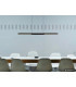 Cody Integrated LED Bar Pendant Ceiling Light Matt Black 3000K-7