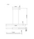 Cody Integrated LED Bar Pendant Ceiling Light Matt Black 3000K-8