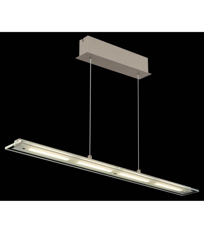 Novak Integrated LED Bar Pendant Ceiling Light Matt Sand Colour 3000-4000-6500K-5