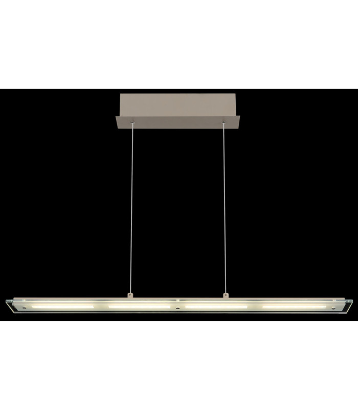 Novak Integrated LED Bar Pendant Ceiling Light Matt Sand Colour 3000-4000-6500K-6