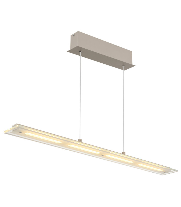 Novak Integrated LED Bar Pendant Ceiling Light Matt Sand Colour 3000-4000-6500K-7