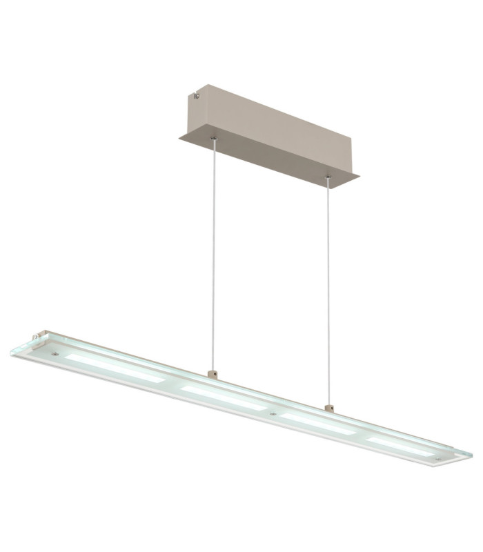 Novak Integrated LED Bar Pendant Ceiling Light Matt Sand Colour 3000-4000-6500K-8