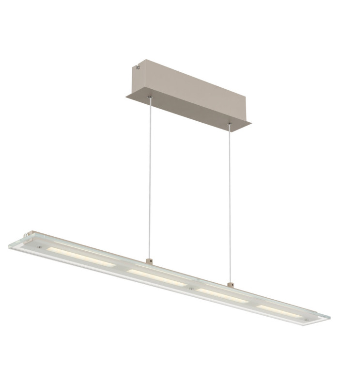Novak Integrated LED Bar Pendant Ceiling Light Matt Sand Colour 3000-4000-6500K-12