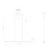 Novak Integrated LED Bar Pendant Ceiling Light Matt Sand Colour 3000-4000-6500K-13