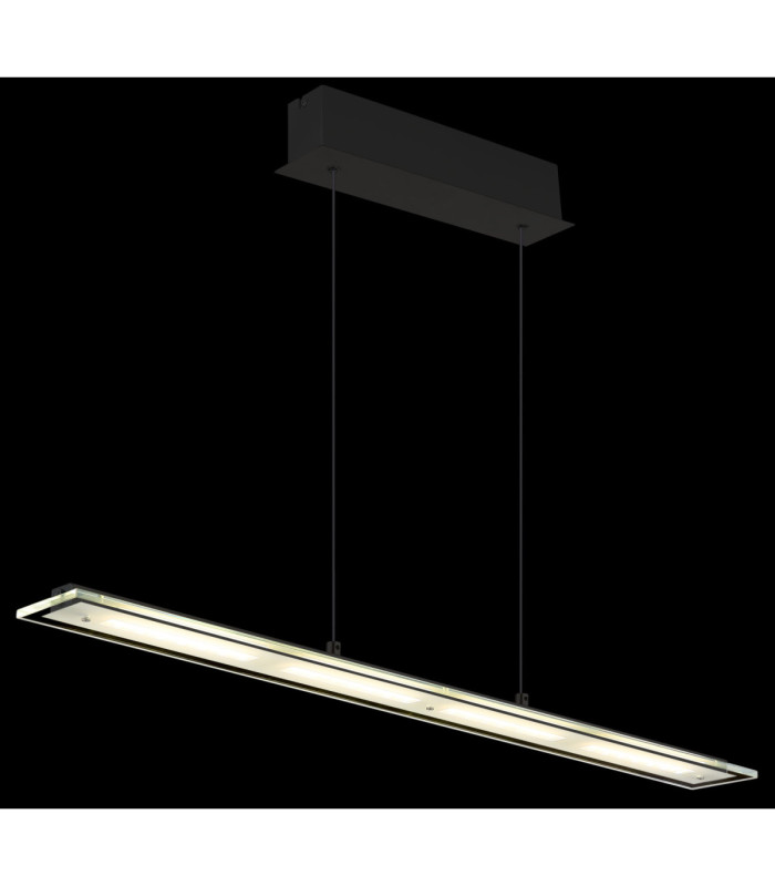 Novak Integrated LED Bar Pendant Ceiling Light Matt Black 3000-4000-6500K-5