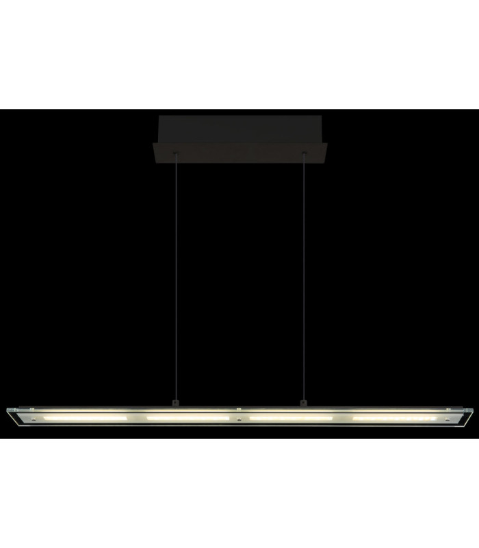 Novak Integrated LED Bar Pendant Ceiling Light Matt Black 3000-4000-6500K-6