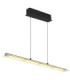 Novak Integrated LED Bar Pendant Ceiling Light Matt Black 3000-4000-6500K-7