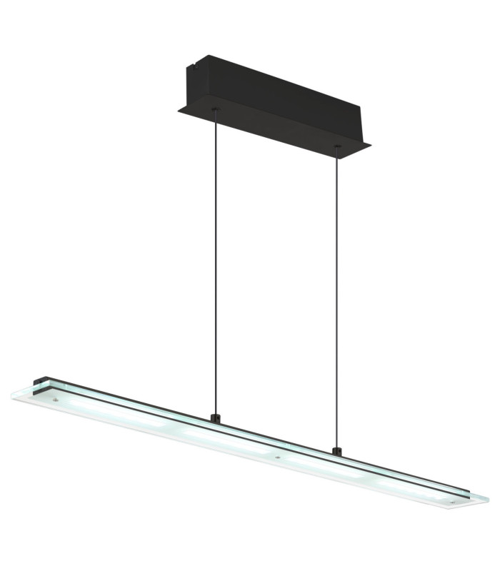 Novak Integrated LED Bar Pendant Ceiling Light Matt Black 3000-4000-6500K-8