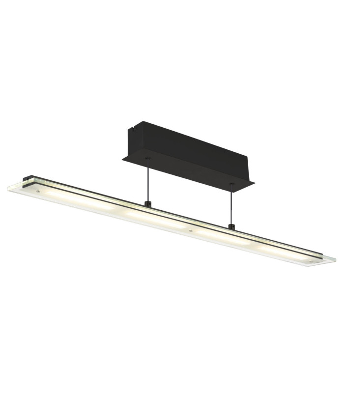 Novak Integrated LED Bar Pendant Ceiling Light Matt Black 3000-4000-6500K-9