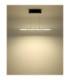 Novak Integrated LED Bar Pendant Ceiling Light Matt Black 3000-4000-6500K-10