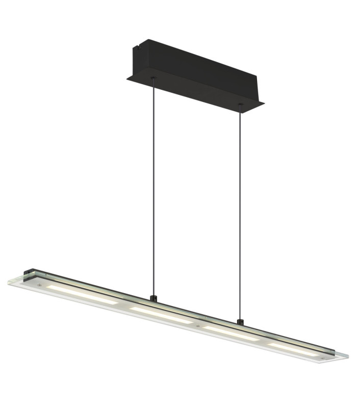 Novak Integrated LED Bar Pendant Ceiling Light Matt Black 3000-4000-6500K-13