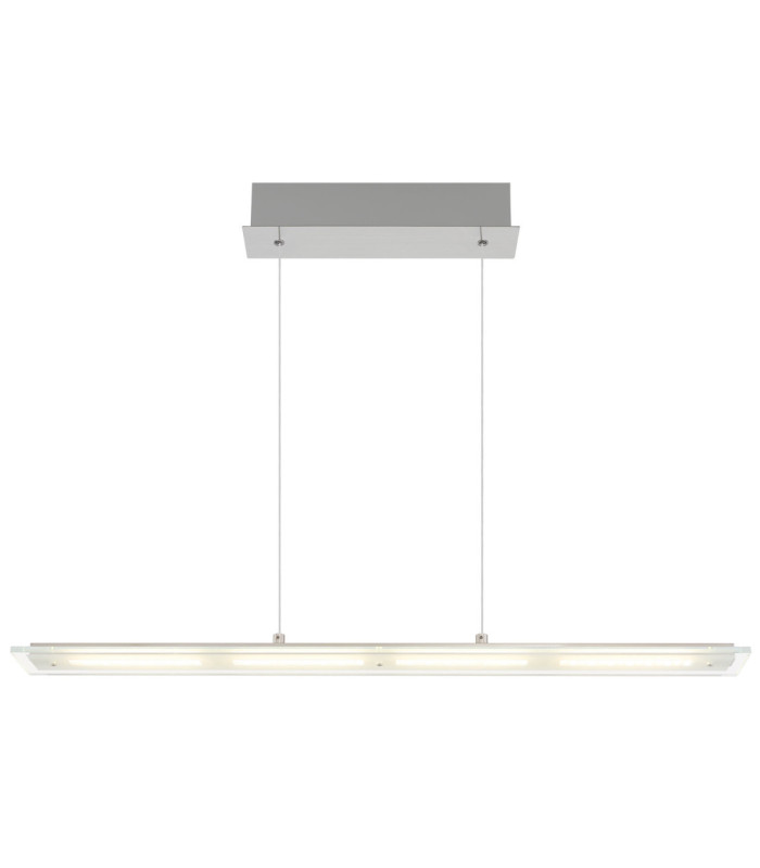 Novak 88cm Integrated LED Bar Pendant Ceiling Light Matt Nickel 3000-4000-6500K-3