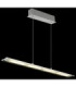 Novak 88cm Integrated LED Bar Pendant Ceiling Light Matt Nickel 3000-4000-6500K-5