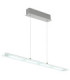 Novak 88cm Integrated LED Bar Pendant Ceiling Light Matt Nickel 3000-4000-6500K-8