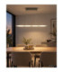 Novak 88cm Integrated LED Bar Pendant Ceiling Light Matt Nickel 3000-4000-6500K-10
