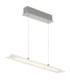 Novak 64cm Integrated LED Bar Pendant Ceiling Light Matt Nickel 3000-4000-6500K-1