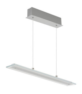 Novak 64cm Integrated LED Bar Pendant Ceiling Light Matt Nickel 3000-4000-6500K-2