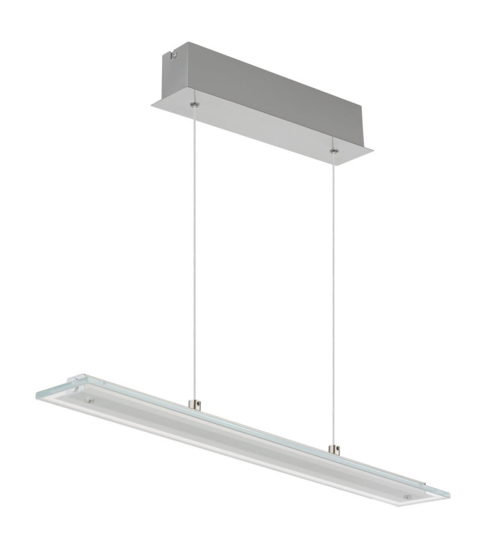 Novak 64cm Integrated LED Bar Pendant Ceiling Light Matt Nickel 3000-4000-6500K-2