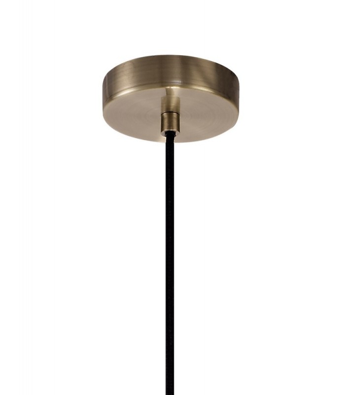 Large Caged Ceiling Pendant, 1 x E27, Antique Brass - 4