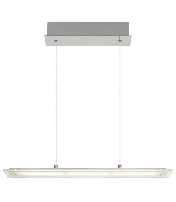 Novak 64cm Integrated LED Bar Pendant Ceiling Light Matt Nickel 3000-4000-6500K-3