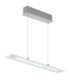 Novak 64cm Integrated LED Bar Pendant Ceiling Light Matt Nickel 3000-4000-6500K-8