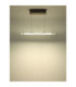 Novak 64cm Integrated LED Bar Pendant Ceiling Light Matt Nickel 3000-4000-6500K-9