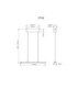 Novak 64cm Integrated LED Bar Pendant Ceiling Light Matt Nickel 3000-4000-6500K-12