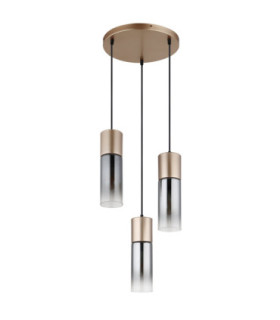 Annika Cluster Pendant Ceiling Light Matt Cappuccino Colour  3x E27-2