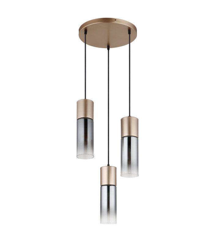 Annika Cluster Pendant Ceiling Light Matt Cappuccino Colour  3x E27-2
