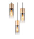 Annika Cluster Pendant Ceiling Light Matt Cappuccino Colour  3x E27-3
