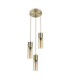Annika Cluster Pendant Ceiling Light Brass Colour  3x E27-2